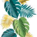 13 feuilles exotiques tropical chic